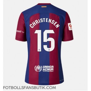 Barcelona Andreas Christensen #15 Replika Hemmatröja Damer 2023-24 Kortärmad